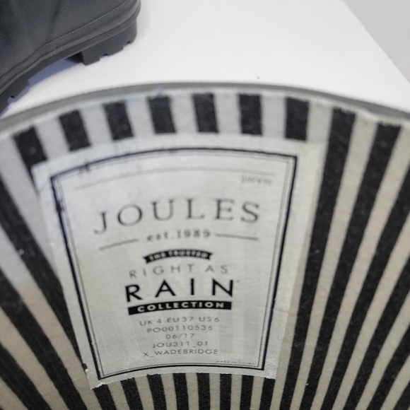 Joules wadebridge rain boot size 6 (barely worn - box kept) - Picture 4 of 6